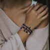 a3f80b8f84e54d05 3pcs/Set Body-Purifying Amethyst Bracelet Weight Loss, Yoga, Meditation - Healing Stone Jewelry for Women and Men