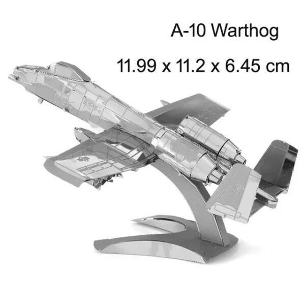 3D Metal Military J-20 J-10B SU-34 KA-50 Fighter UFO RAH-66 Helicopter DIY Handmade Assemble Model Jigsaw Puzzles