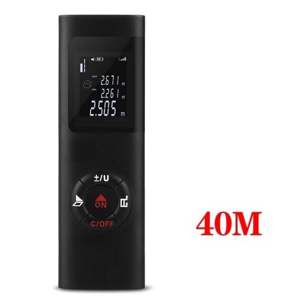 40M/60M Mini Smart Distance Meter Measure Infrared Rangefinder USB Rechargeable Portable Handheld Laser Range Finder Tools