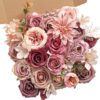a40e3fce067b50b3 YYHUAWU Artificial Flowers Combo Set Fake Flower Leaf Box with Stems for DIY Wedding Bouquets Centerpieces Arrangements Baby Shower Party Home Decorations
