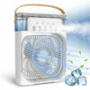 Portable Conditioners USB Electric Fan LED Night Light Water Mist Fun 3 In 1 Air Cooler Humidifie For Home