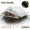10‘ x 13’ Rainfly Fits for 6-8 People, Waterproof and Ultralight Survival Tent Shelter Awning Sunshade Cloth,Easy Set-Up Camping
