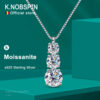 a441390655041d6e KNOBSPIN D VVS1 Moissanite Diamond for Woman Wedding Jewely with GRA Sterling Sliver Plated White Gold Necklace