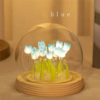 Artificial Tulip Flower Light Handmade DIY Bedside LED Night Bedroom Decor Christmas Birthday Gifts Table Lamp