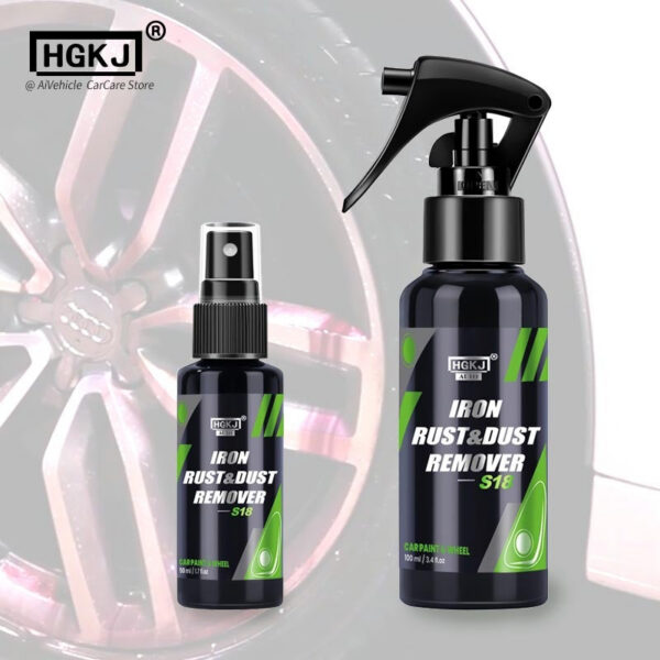 a458e2d325b41c8d HGKJ Car Paint & Wheel Iron Particles Powder Cleaning Super Rust Dust Remover Spray Metal Surface Defender Auto Rim Cleaner