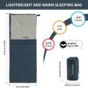 Naturehike Envelope Sleeping Bag, 3-Season Ultralight Waterproof Sleeping Bag for Adults, Connectable and Washable Sleeping Bag, Suitable for Camping, Hiking, Mountaineering, Indoor