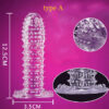 a469260a3a85e0d3 Spike Condoms Penis Extension Sleeves Sex Toys For Men Delay Ejaculation Reusable condoms Enlargement Sperm Lock Cock Ring 5pcs