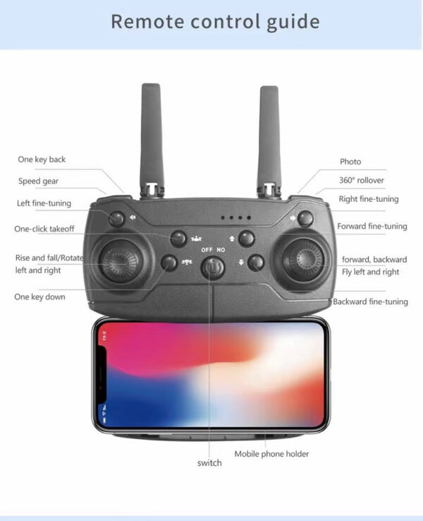 New E88Pro Drone 4K Professinal With 1080P Wide Angle Dual HD Camera Foldable RC Helicopter WIFI FPV Height Hold Apron Sell