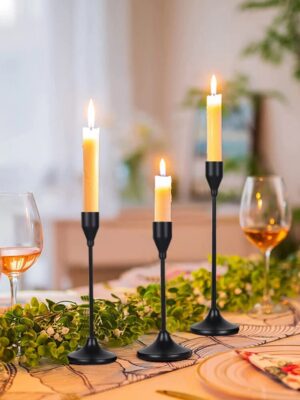 3Pcs/Set European Style Metal Holders Fashion Wedding Table Candle Stand Exquisite Candlestick Christmas Tabl