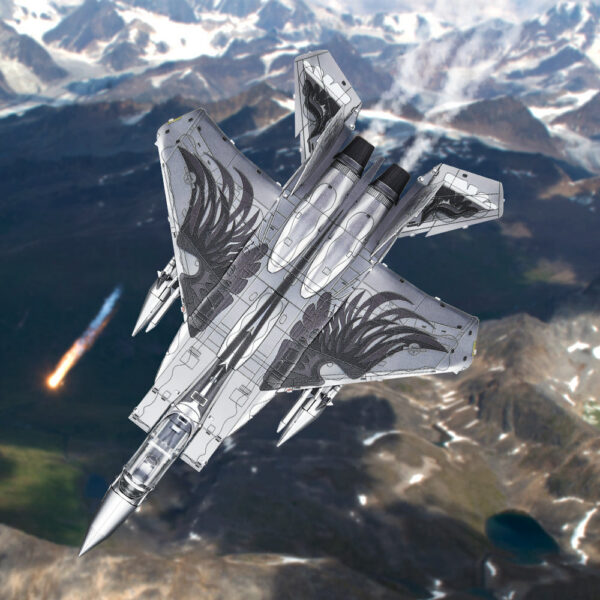 a488448117bac4b3 Piececool 3D Metal Puzzles F-15 Assembly Model Kits Adult DIY Fighter Aircraft Jigsaw for Collection Birthday Gifts