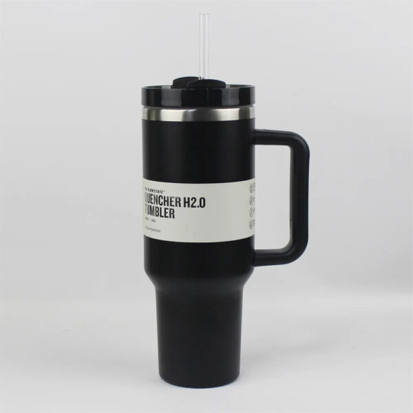 1Pcs H2.0 Plus New 40 oz stainless steel tumblers with handle lid straw big capacity beer mug water bottle outdoor camping vacuum insulated drinking 40oz cups H0253