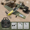 a4985543be484e71 RC Plane P51 Mustang 2.4G Radio EPP Foam 4CH 6 Axis 410MM Wingspan RC Fighter One Key Aerobatic RTF Aircraft Toys
