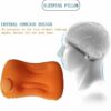 Compression Inflatable Camping Pillow, 19.2 "L Inflatable Pillow, Camping Inflatable Pillow, Camping Sleeping Inflatable Pillow (Orange)