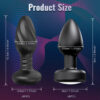 a4cb339e8b7ceda5 APP Control Rotation Vibrating Butt Men Women Wiggle Vibrator Gay Anal Plug with LED Adult Sex Toy for Couples