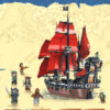 a4d0e7f89ecc59b5 Pirates The Black Pearl And Queen Anne's Revenge Ship Building Block Model Assemble Bricks Toys Kids Gifts Fit MOC 4195 4184 Set