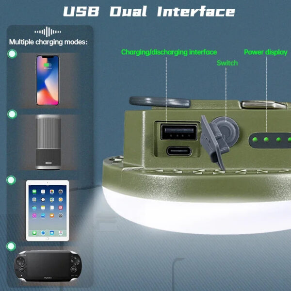 a4d26f11117a8dbe MOSLIGHTING LED Camping Lamp Portable Outdoor Atmosphere Lighting Ultralight Tent Lantern High Powerful Hanging Lamp with Magnet