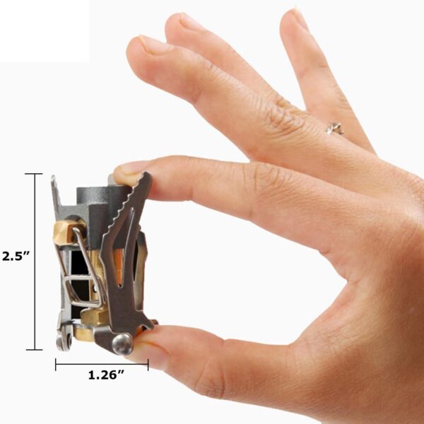a4d43c799679a99f DESERT & FOX Ultralight Mini Camping Stove, 2600W Power Titanium Alloy Automatic Foldable Outdoor Cookware Tool for Picnic, Cookout, Camping, Hiking