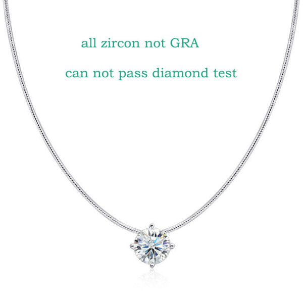 a4dc4ebafde5dc09 Smyoue 0.5-2CT D Color Certified Moissanite Necklace for Women Sparkling Lab Diamond 100% Sterling Sier Pendants Wholesale