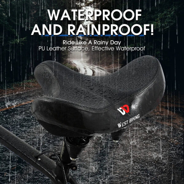 a4de5ee11b429cb7 WEST BIKING Ergonomic Soft Bicycle Saddle Widen Thicken Cushion Pad MTB Road Bike Saddle Comfortable Breathable Cycling Seat