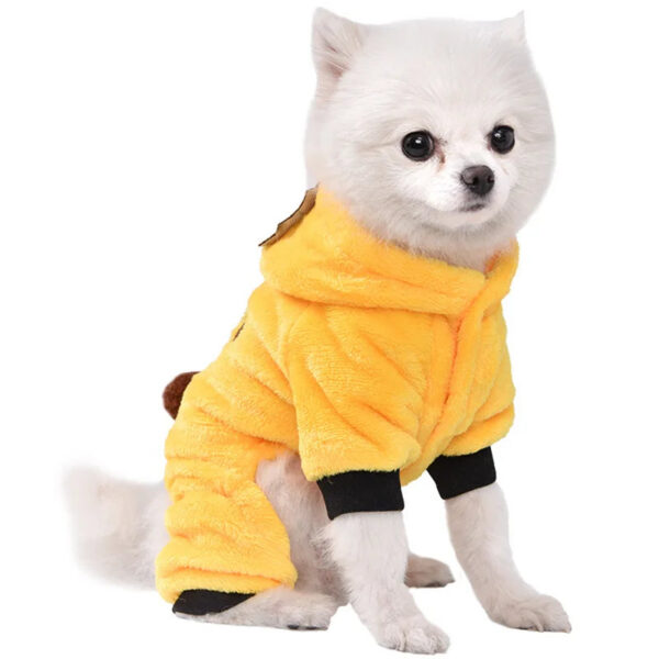 a4e51091bc16af02 Warm Fleece Hoodie Dog Clothes for Small Dogs Winter Pet Clothing Puppy Cat Costume French Chihuahua Jacket