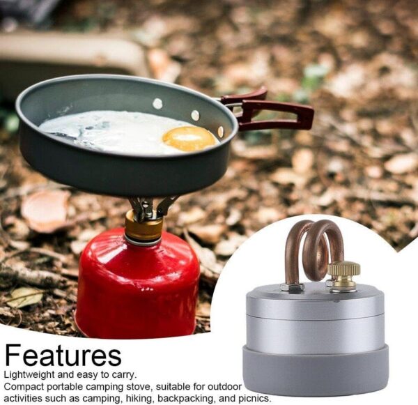 Hrippy Tragbarer Mini-Camp-alkoholkocher – Robustes Gehäuse, Leistungsstarker, Sicherer Spiritusbrenner, Starkes Feuer Für Outdoor-Camping-Kochen
