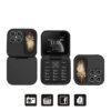 SERVO i17 Mini Dual SIM Card Fold Mobile Phone 2G Network Video Player Flashlight FM Radio Magic Voice Small Box Flip Cellphones