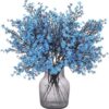 a50306c13831f262 Momkids 6 Pcs Babys Breath Bulk Artificial Faux Silk Flower Gypsophila Bouquet Winter Real Touch Fake Floral for Office Kitchen Wedding Restaurant Centerpieces Christmas Party Decor (White)