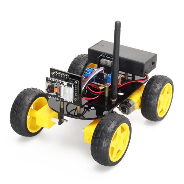 a512fa35ecc3479f 4WD Smart Car ESP32 Camera Wifi Automation For Arduino Programming ESP Robot with Antenna Learning Complete Coding Kit