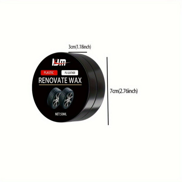 a53590c93a7b2f32 Universal Rubber Refresh Wax - Long-lasting Black Coat Repair, Leather Repair Polish, Hydrophobic Car Detail Care