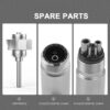 2/4 Holes Azdent Dental LED High Speed Handpiece E-generator Integrated Standard Head Push Button 3 Water Spray JD008A-SP