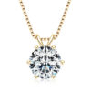 Lnngy 0.5ct-5ct Moissanite Pendant Necklace With Certificate For Women Original Real 925 Silver Chain Solitaire Drop Necklaces