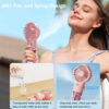 a53ff59f88824c75 Mist Portable USB Rechargeable Handheld with Humidifier Mini Water Spray Hand Fan
