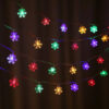 a541cc55f80473c5 10M Snowflake Fairy Snow LED String Lights USB/Battery Operated for Garden Christmas Bedroom Wedding Camping Tent Decor