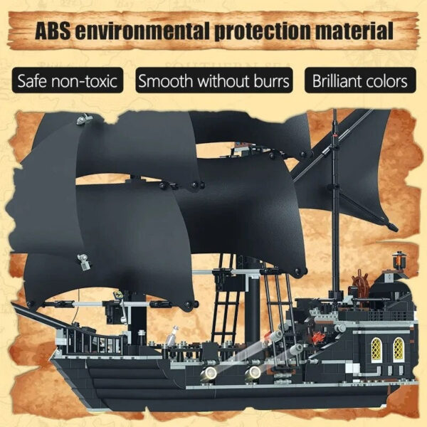 a556706b96db6540 Pirates The Black Pearl Queen Anne's Revenge Ship Boat Fit 4195 4184 Model Building Block Moc Caribbean POTC Toys Christmas Gift