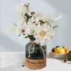 Faux Flowers in Vase,Artificial Flowers in Vase,Table Centerpieces for Dining Room,Flower Centerpieces for Tables,Fake Flowers with Vase,Kitchen Table Decor,Coffee Table Decor