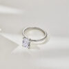 a55dbfd6dedd998b Vinregem Crushed Ice Cut 6*8 MM Lab Sapphire Gemstone 18K Gold Plated 925 Sterling Silver Engagement Ring for Women Jewelry Gift