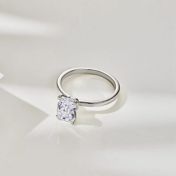 a55dbfd6dedd998b Vinregem Crushed Ice Cut 6*8 MM Lab Sapphire Gemstone 18K Gold Plated 925 Sterling Silver Engagement Ring for Women Jewelry Gift
