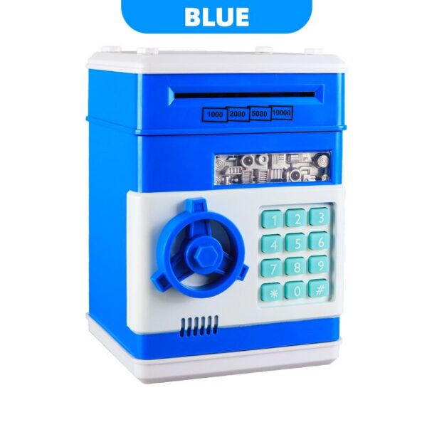 a55f2611d7b94f97 Electronic Piggy Automatic Mini Safe Coins Cash Saving Money Box Password Counter Code Key Lock Coin Bank ATM Child Gift