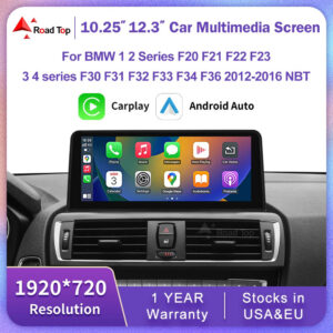 a577c477e9712e9a 1920*720 Multimedia Touch Screen For BMW 1/2/3/4 Series F20/F21/F22/F30/F31/F33/F34/F36 Android Auto NBT System Wireless Carplay