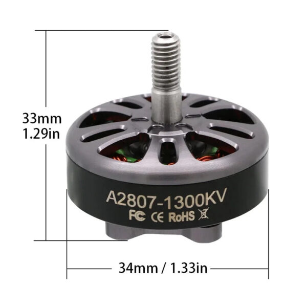 a59282f1395f810c 4pcs/lot Angel A2807 KV1300 6S/ 1500KV 5S/ 1700KV 4S Brushless CW Motor For 7inch Long Range FPV Freestyle Drone Accessories