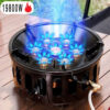 a5a2cc765642261e 19800W 7-Core Stove High-Power Strong Fire Portable Tourist Gas Burner Windproof Electronic Ignition Camping Equipment