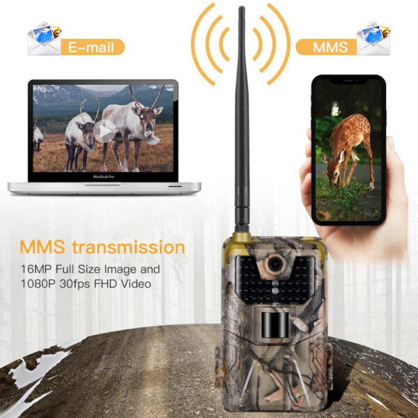 a5a8ea10f48a031b 20MP 1080P Wildlife Trail Camera Cellular Night Vision 2G SMS MMS P Wireless Hunting Cameras HC900M Surveillance