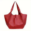 a5ae2a24678d64a7 Large Capacity Retro Tote Bag, Soft PU Leather Shoulder Bag, Stitching Handbag For Work Travel Shopping