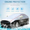 a5b1f65a73eca071 Universal Half Car Cover Waterproof Outdoor Cover Oxford Sun Rain Uv Protection Dustproof Snowproof Car Body Cover for SUV Sedan