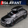 1:32 RS6 Model Car, Black Edition: Customized Kids Realistic Simulation, Diecast Metal, Perfect Gift for Boys