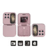 SERVO i17 Mini Dual SIM Card Fold Mobile Phone 2G Network Video Player Flashlight FM Radio Magic Voice Small Box Flip Cellphones