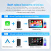 a5f6f9442e33d427 Carplay Adapter Android Auto Wireless Smart Dongle 2in1 For Voo Benz Audi Kia Hyundai VW Mazda Cadillac MG Peugeot