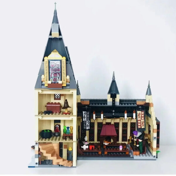 a5f7c0a2880572c7 In Stock Great Hall Castle Building Compatible 75954 DIY Model Blocks Bricks Movie Children's Toy Birthday Christmas Gifts