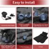 a61042758913c877 ACROPIX Inflatable SUV Truck Car Air Mattress Back Seat Camping Bed Thickened Car Sleeping Pad for Travel Car Bed SUV Mattress with Car Air Pump and Pillows Black