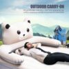 a61687e9427b8fc1 Inflatable Mattress Twin Size,Quick Inflation Deflation Camp Mattress Pad - Comfort Inflatable Bed, High Blow up Airbed for Home, Camping, Picnic